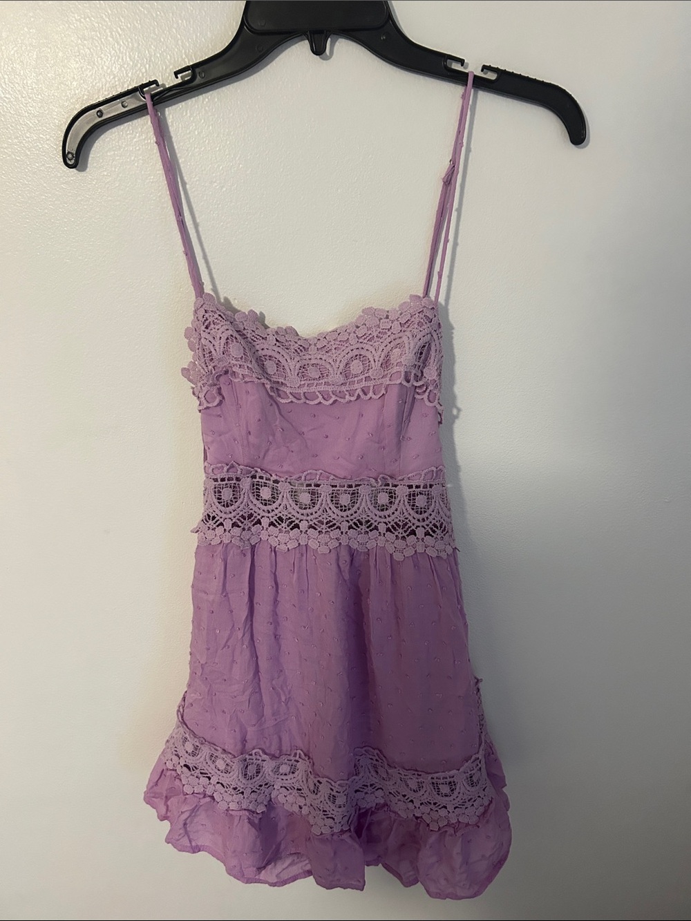 Hello Molly Shady Lady Lavender Lace-Trim Summer Dress - Picture 11 of 16